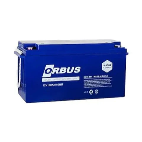 Orbus 12 Volt 100 Amper Jel Akü Karbon Jel Akü Derin Döngü