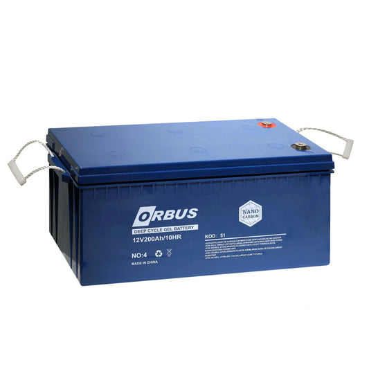 ORBUS / 12V 200AH - Derin Deşarjlı Jel Akü