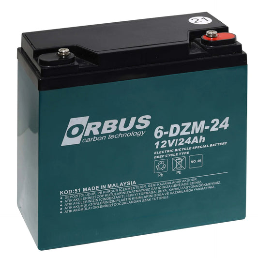 ORBUS 12V 14 Ah Elektrikli Bisiklet Aküsü